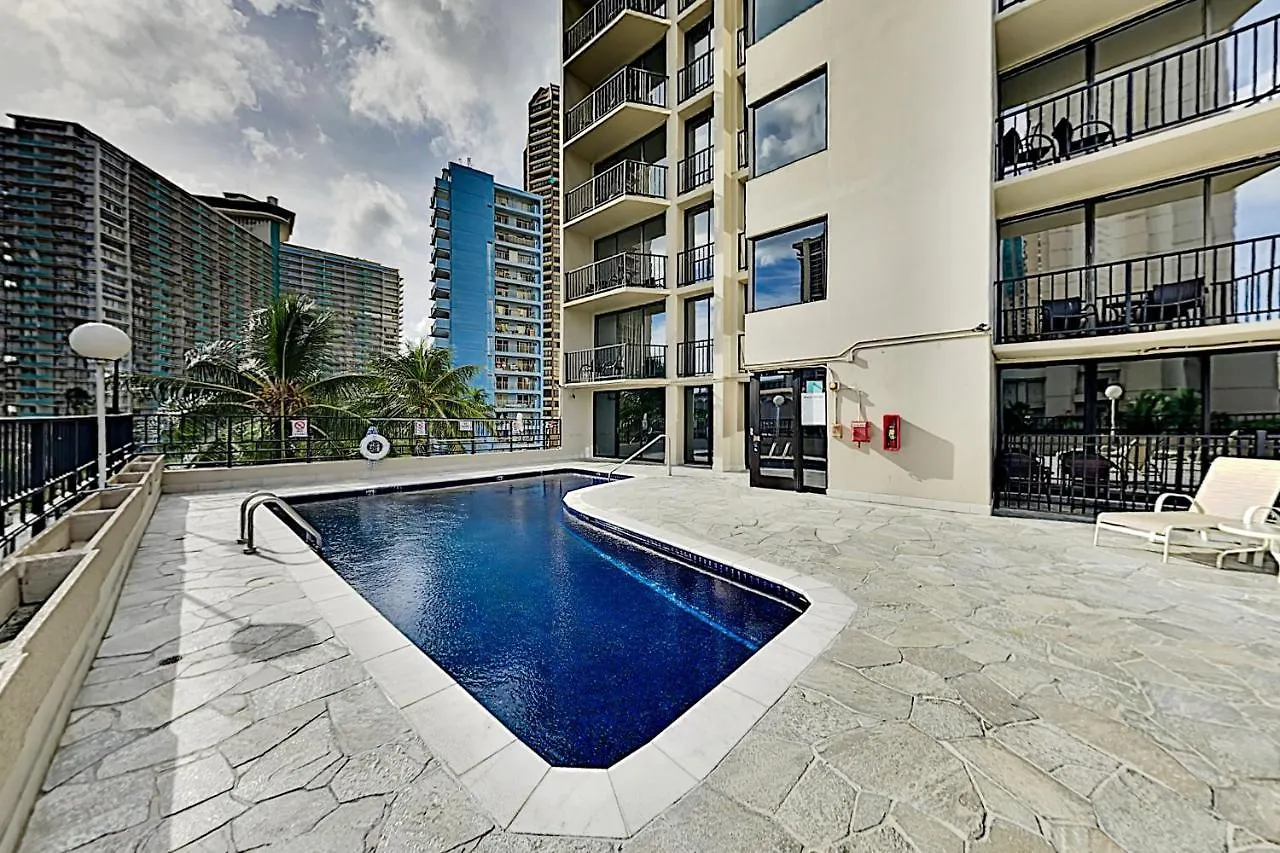 Aqua Palms Waikiki Ocean View Lanai Parking Included Apartment Honolulu