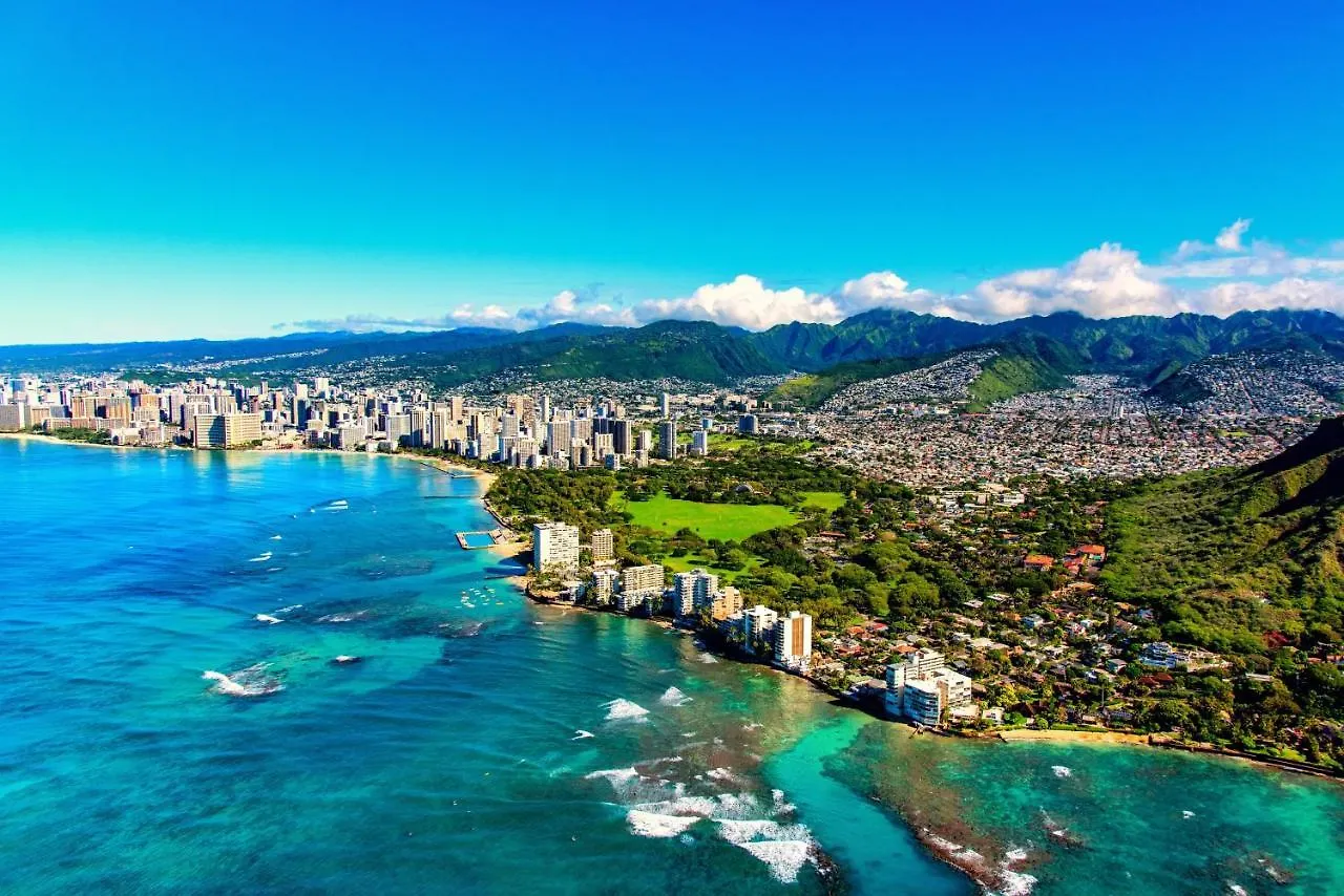 Aqua Palms Waikiki Ocean View Lanai Parking Included Apartment Honolulu United States